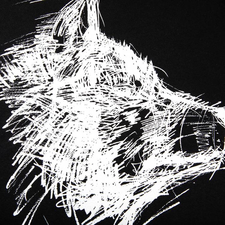 Supreme x Yohji Yamamoto Scribble Wolf Tee 'Black'