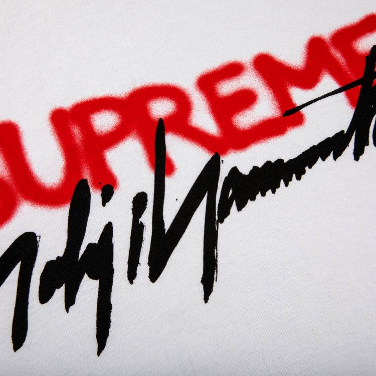 Supreme x Yohji Yamamoto Logo Tee 'White' | GOAT