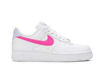 air forces with pink nike sign