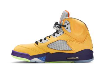 Jordan 5s blue outlet and yellow