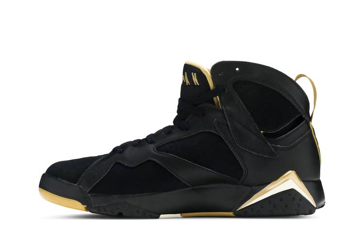 RARE LIMITED NIKE AIR JORDAN 7 RETRO THE GOLD LIFESTYLE SHOES SNEAKERS  BLACK
