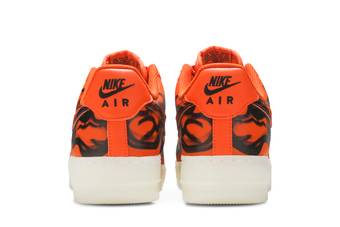 nike air force skeleton orange