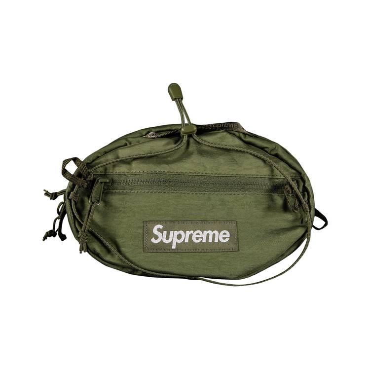 🔥supreme small waist bag Olive Green fw22 100% Authentic