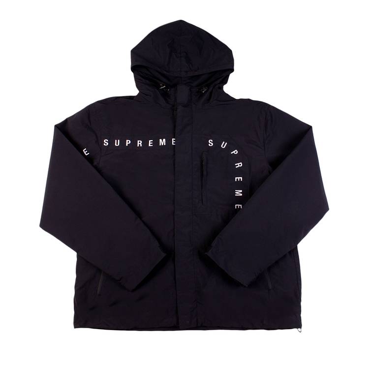 Buy Supreme Curve Logos Ripstop Jacket 'Black' - FW20J81