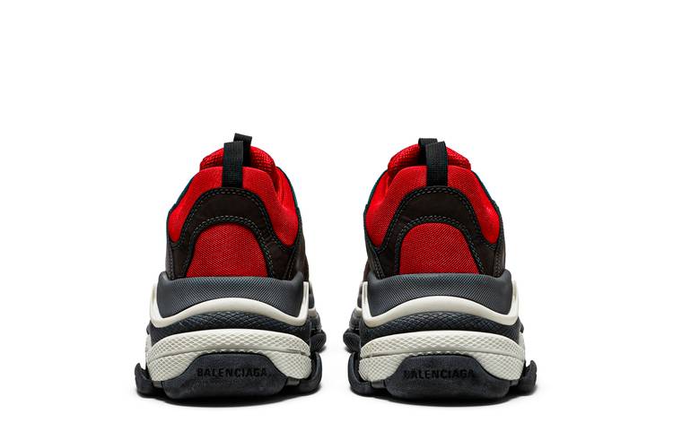 Balenciaga Triple S Red Black (Pre-Distressed)  Balenciaga triple s, Black  and red, Balenciaga