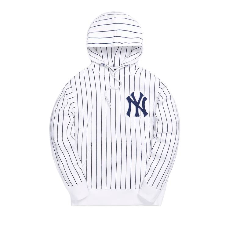 Kith For Major League Baseball New York Yankees Striped Hoodie 'White'