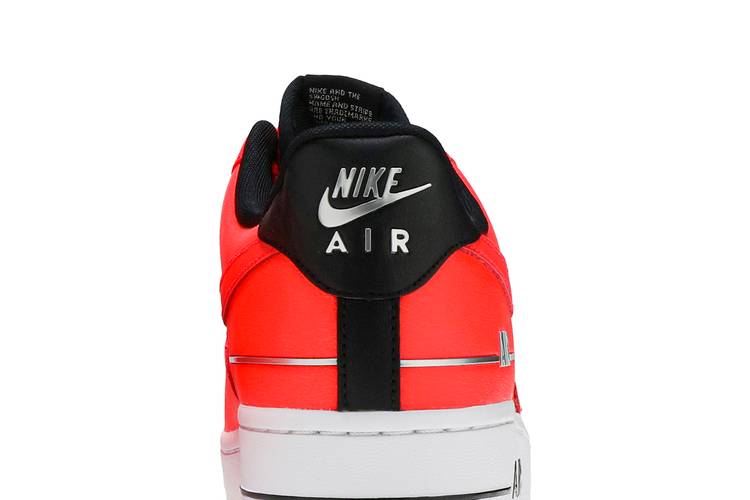 Nike Air Force 1 07 LV8 Double Air Pack Mens Size 10 US Laser Crimson  CJ1379-600