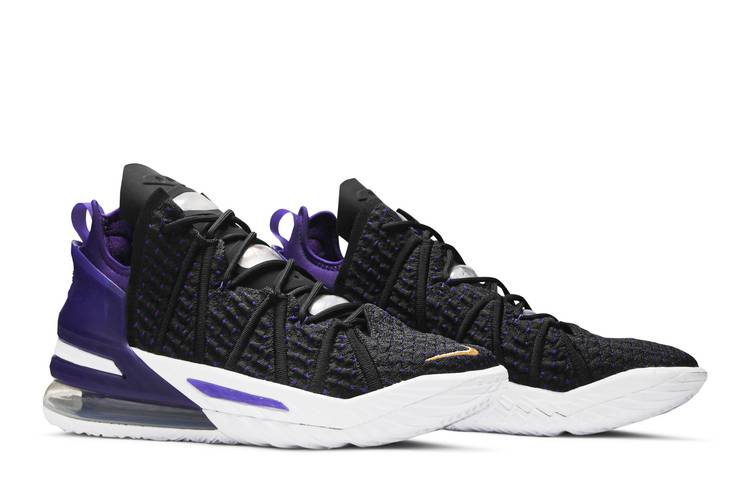 Sneakers Release – Nike LeBron 18 “Lakers” Black/Metallic  Gold/Court Purple