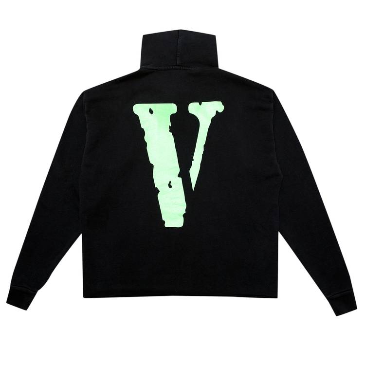 Buy Vlone Friends Hoodie 'Black/Green' - 1020 100000106FH GREE | GOAT