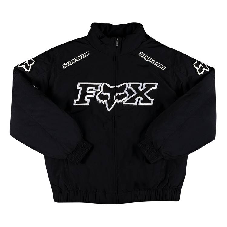 Supreme x Fox Racing Puffy Jacket 'Black' | GOAT