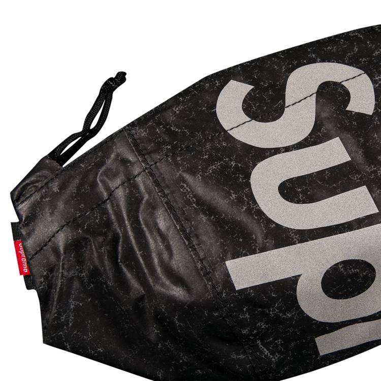 Supreme Waterproof Reflective Speckled Waist Bag 'Black' | GOAT
