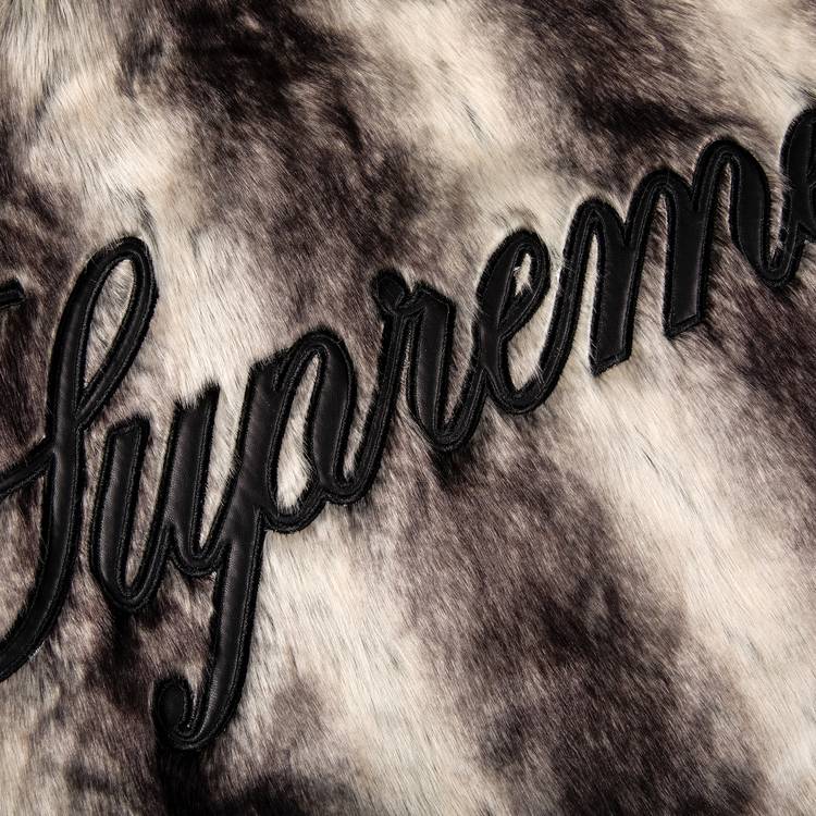 Supreme Faux Fur Reversible Hooded Jacket 'Black' | GOAT