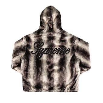 Buy Supreme Faux Fur Reversible Hooded Jacket 'Black' - FW20J16