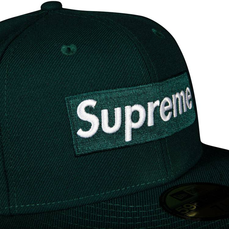 Supreme World Famous Box Logo New Era 'Dark Green' | GOAT
