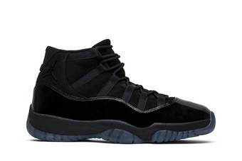 all black patent leather jordans 11