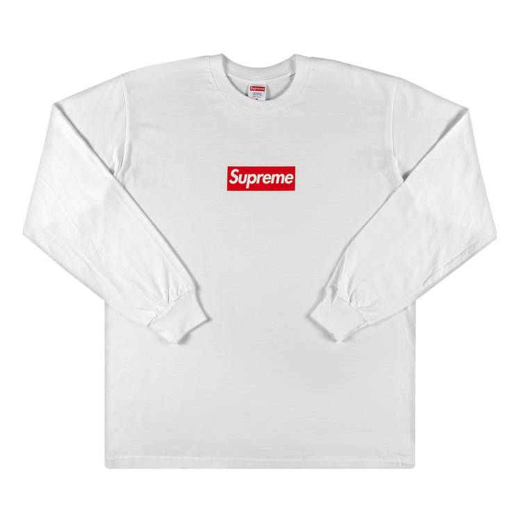 Supreme Box Logo Long-Sleeve Tee 'White' | GOAT