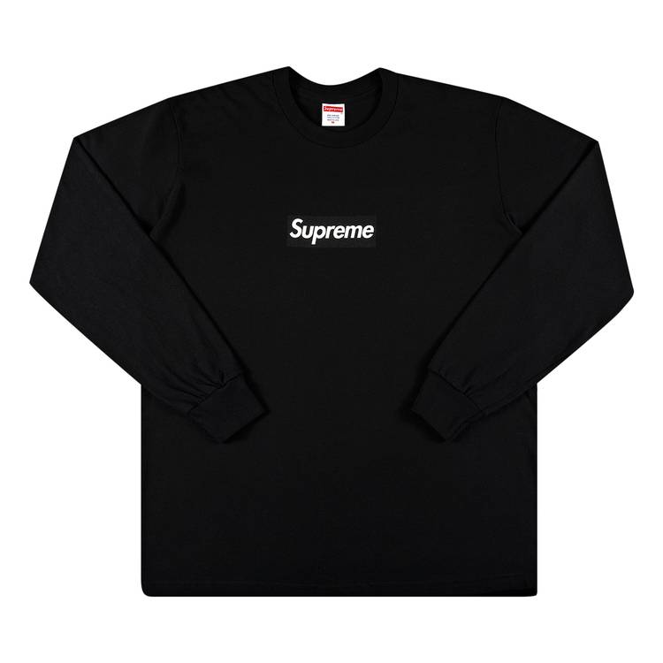 Buy Supreme Box Logo Long-Sleeve Tee 'Black' - FW20T15