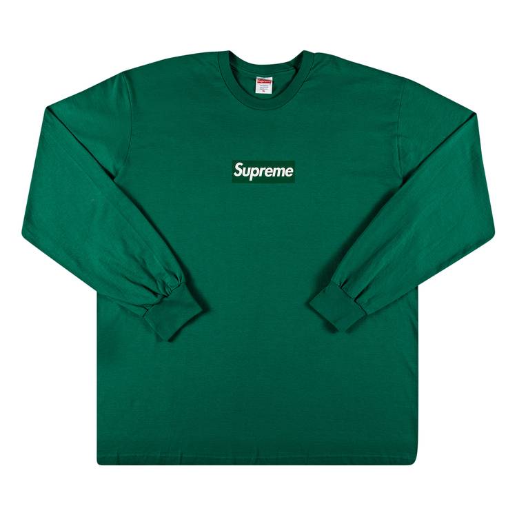 Buy Supreme Box Logo Long-Sleeve Tee 'Light Pine' - FW20T15