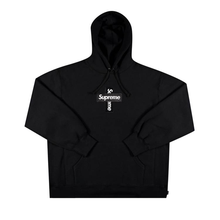 Buy Supreme Cross Box Logo Hooded Sweatshirt 'Black' - FW20SW70