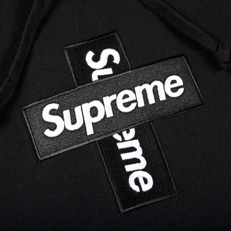 Buy Supreme Cross Box Logo Hooded Sweatshirt 'Black' - FW20SW70