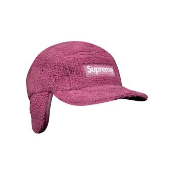 Supreme Deep Pile Earflap Camp Cap 'Dusty Pink'