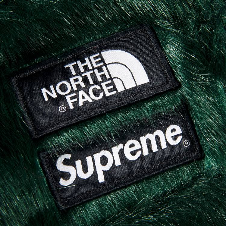 Supreme x The North Face Faux Fur Waist Bag 'Green' | GOAT
