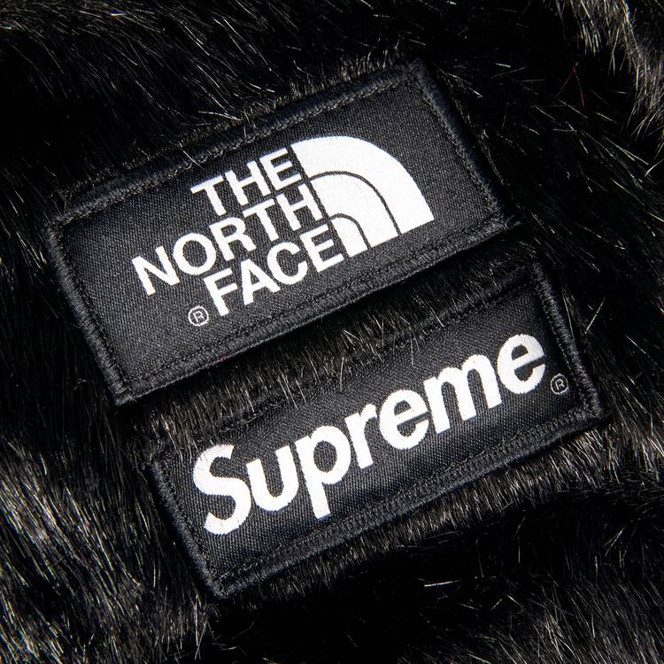 Supreme x The North Face Faux Fur Waist Bag 'Black' | GOAT