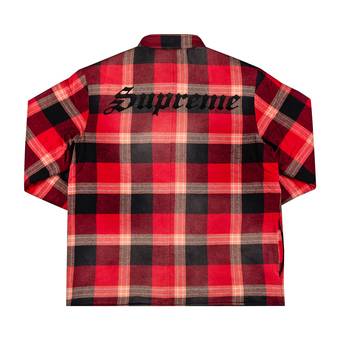 Buy Supreme Quilted Flannel Shirt 'Red' - FW20S20 RED | GOAT