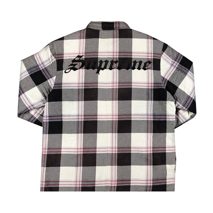 Supreme Quilted Flannel Shirt 'White'
