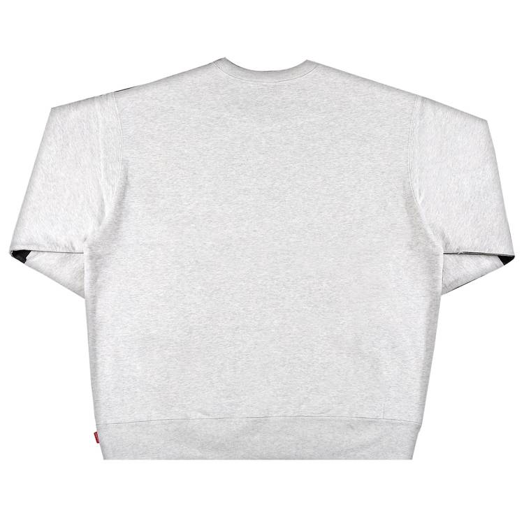 Buy Supreme Overprint Crewneck 'Ash Grey' - FW20SW60 ASH GREY | GOAT