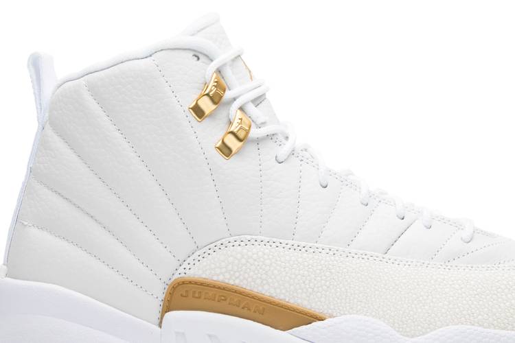 all white jordans with gold