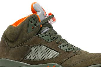 Army green jordan store 5