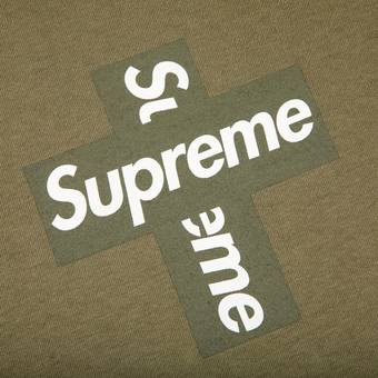 Buy Supreme Cross Box Logo Tee 'Light Olive' - FW20T25 LIGHT OLIVE