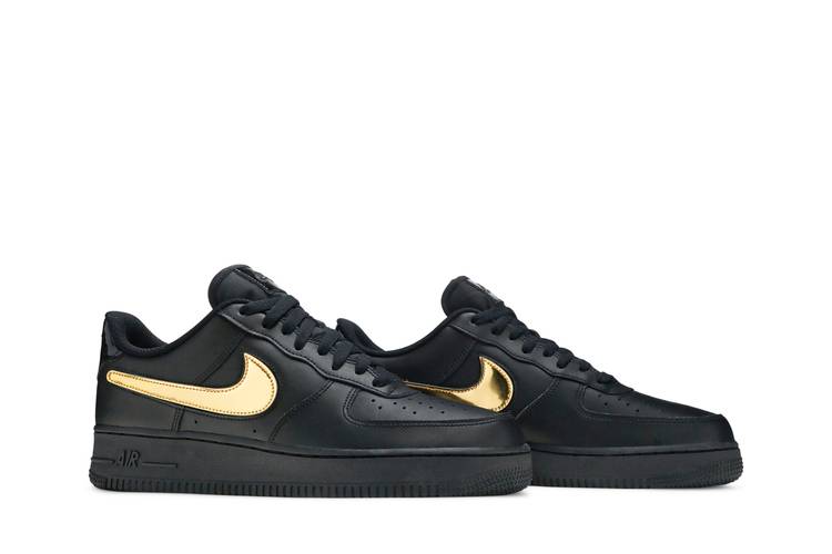 nike air force 1 low '07 lv8 double swoosh olive gold black