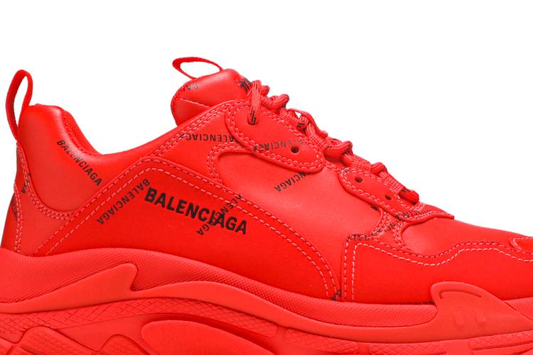 Yall Wanna C These?? All Red Triple S Balenciaga Shoes 