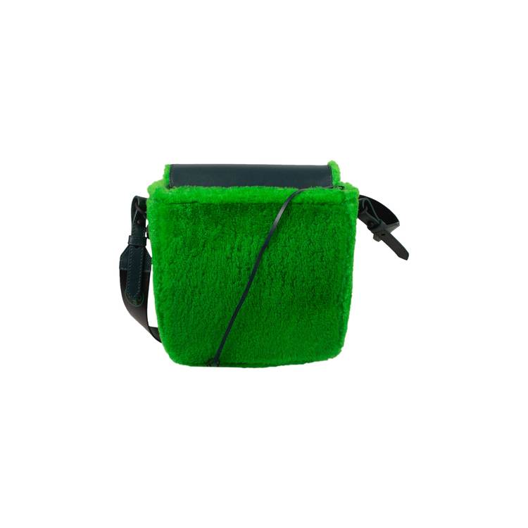 Off-White Green Binder Clip Cross Body Bag