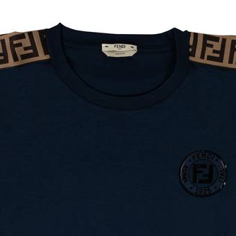 Buy Fendi Fendirama Cropped T-Shirt 'Blue' - FAF114 AB4E F160D