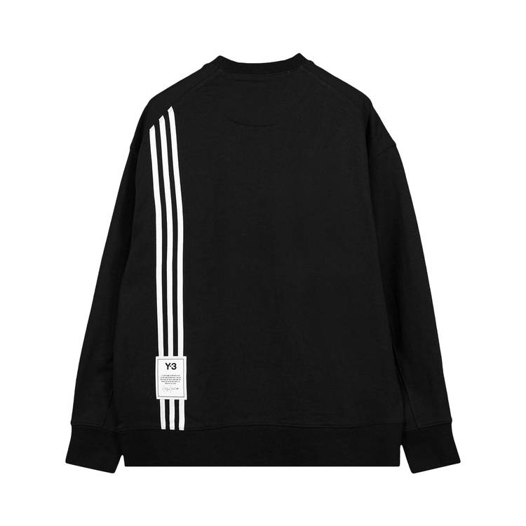 Buy Y-3 3 STP Terry Crew Sweatshirt 'Black' - H16333 | GOAT