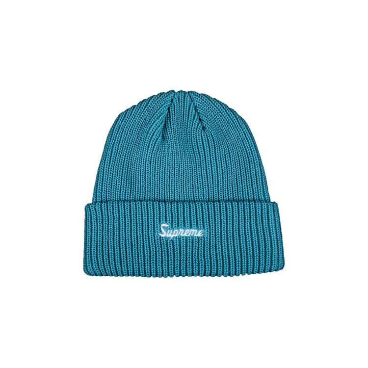 supreme loose gauge beanie aqua