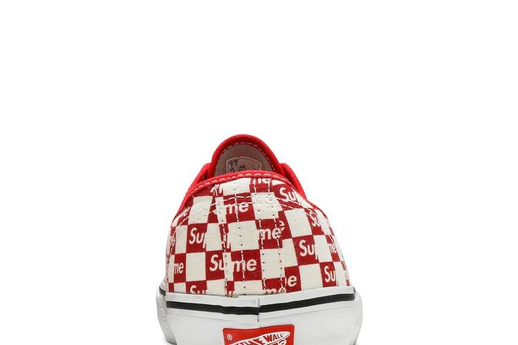 Supreme Vans Sk8-Hi Authentic Checker Box Logo Fall 2016