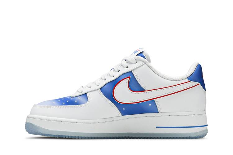 Nike Air Force 1 Low New Jersey Nets Hardwood Classic Blue Shoes Men's Size  10.5