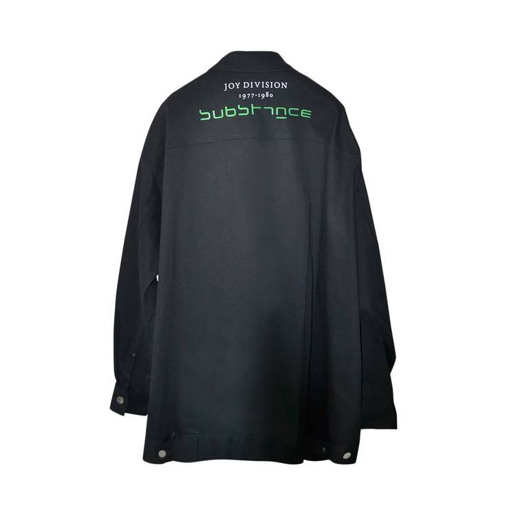 Buy Raf Simons Redux Joy Division-Print Denim Jacket 'Black' - A01