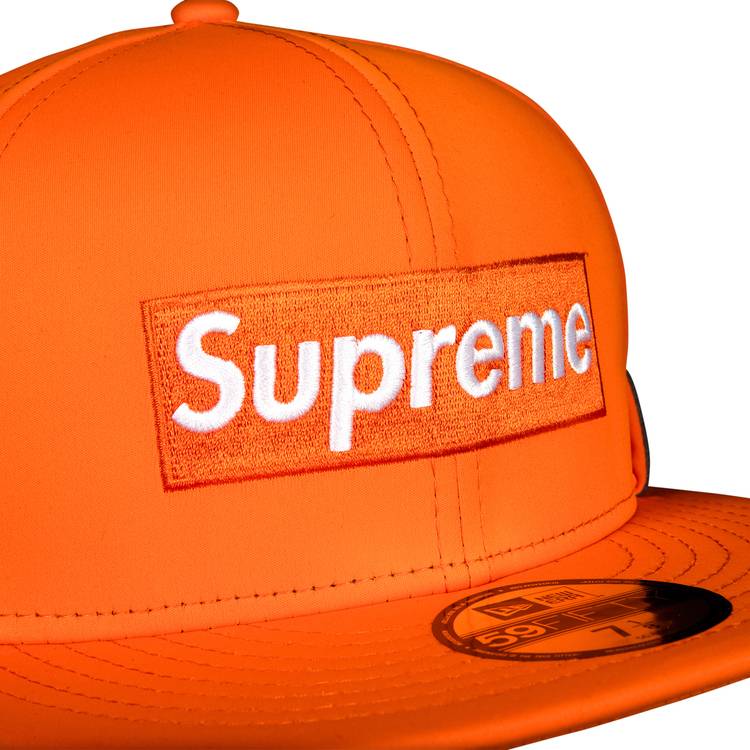 Supreme x WINDSTOPPER Earflap Box Logo New Era 'Orange'