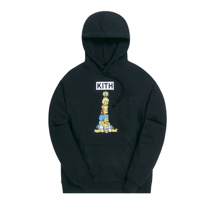 Buy Kith For The Simpsons Family Stack Hoodie 'Black' - KH2628