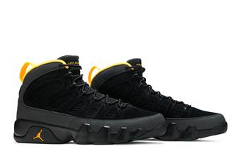 air jordan retro 9 black university gold