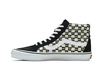 Buy Supreme x Sk8-Hi Pro 'Checkered Black' - VN0A38Z3JLW | GOAT