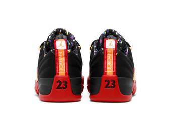 Air Jordan 12 Retro Low SE Super Bowl - Black and Varsity Red – Feature