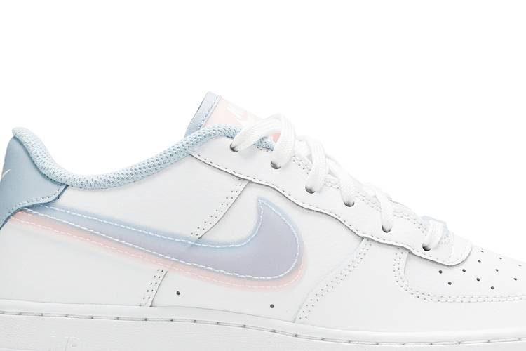 Nike Air Force 1 Low 07 LV8 Double Swoosh White Armory Blue GS, CW1574-100