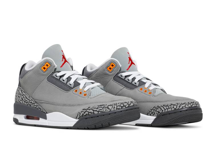 grey jordan 3's
