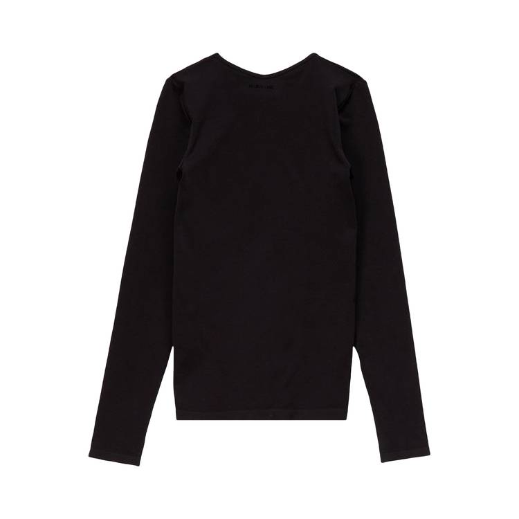 Buy Helmut Lang Slash V-Neck Long-Sleeve Top 'Black' - K10HW501